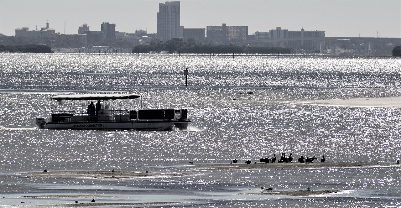 The ferry to Caladesi Island, a popular day trip from Clearwater Beach