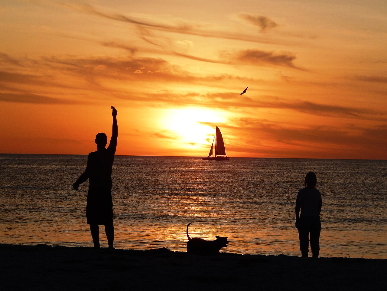 Sunset from the Clearwater Beach shoreline