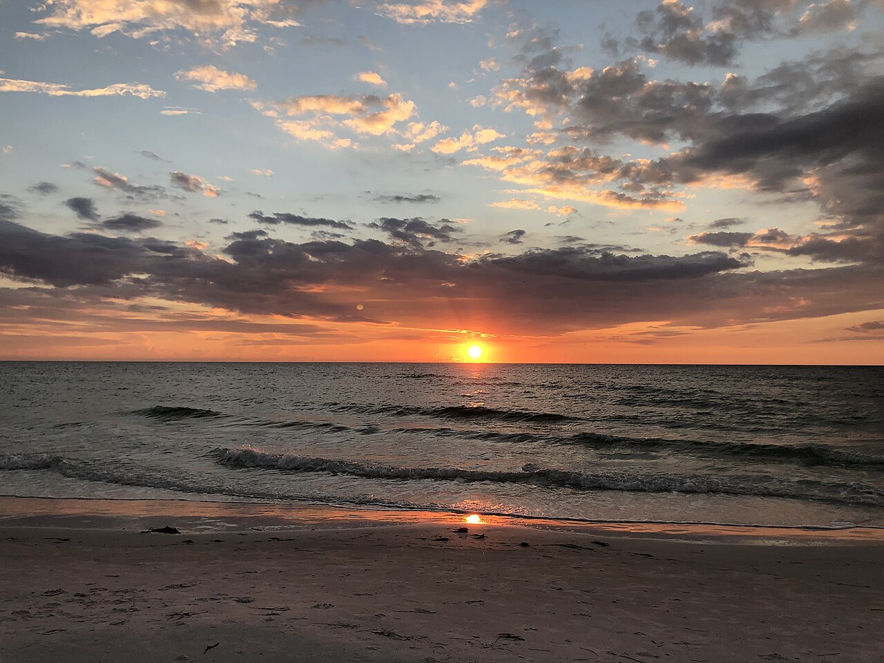 Sunset over Clearwater Beach