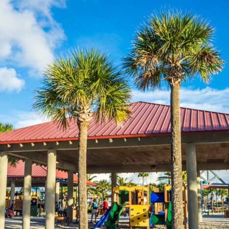 Electric Car Charging At Clearwater Beach